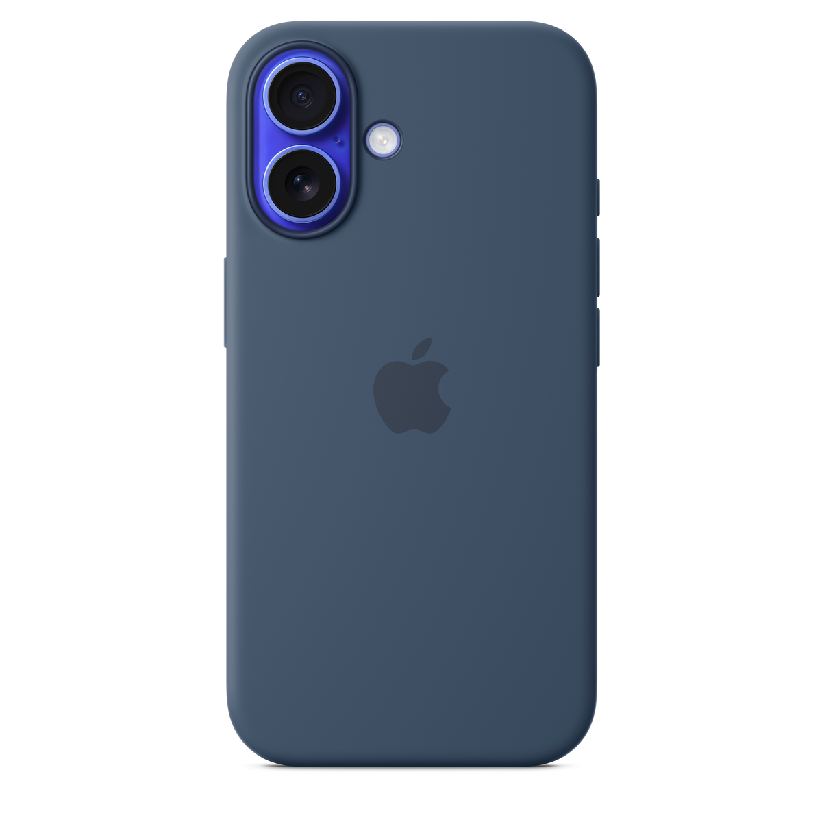Funda de silicón con MagSafe para el iPhone 16 - Azul denim