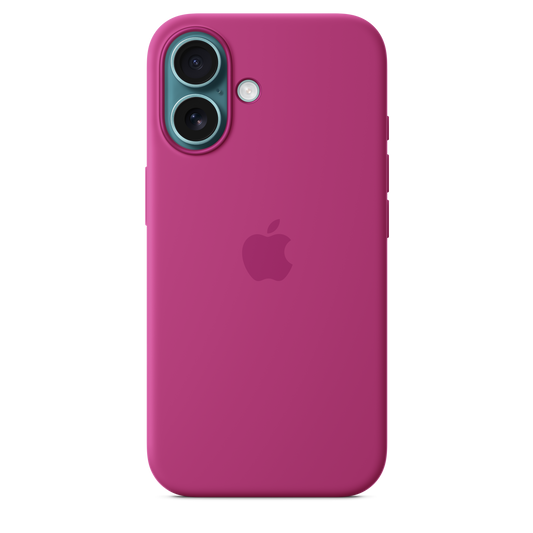 Funda de silicón con MagSafe para el iPhone 16 - Fucsia