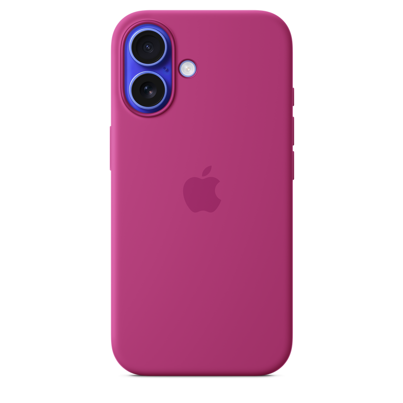 Funda de silicón con MagSafe para el iPhone 16 - Fucsia