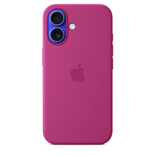 Funda de silicón con MagSafe para el iPhone 16 - Fucsia