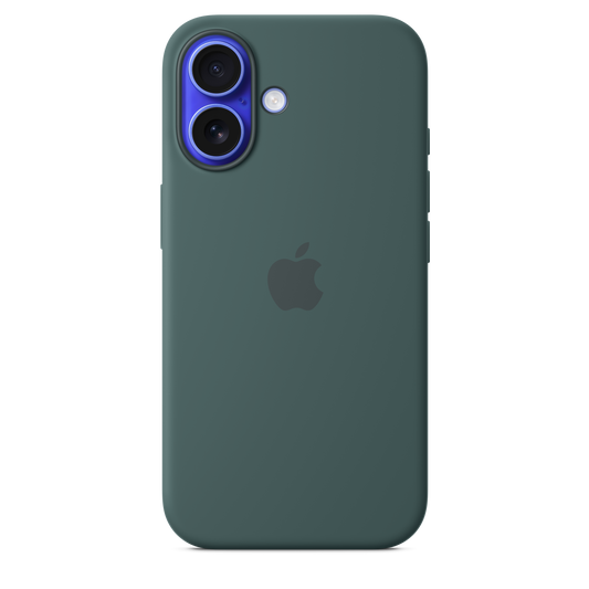 Funda de silicón con MagSafe para el iPhone 16 - Verde lago