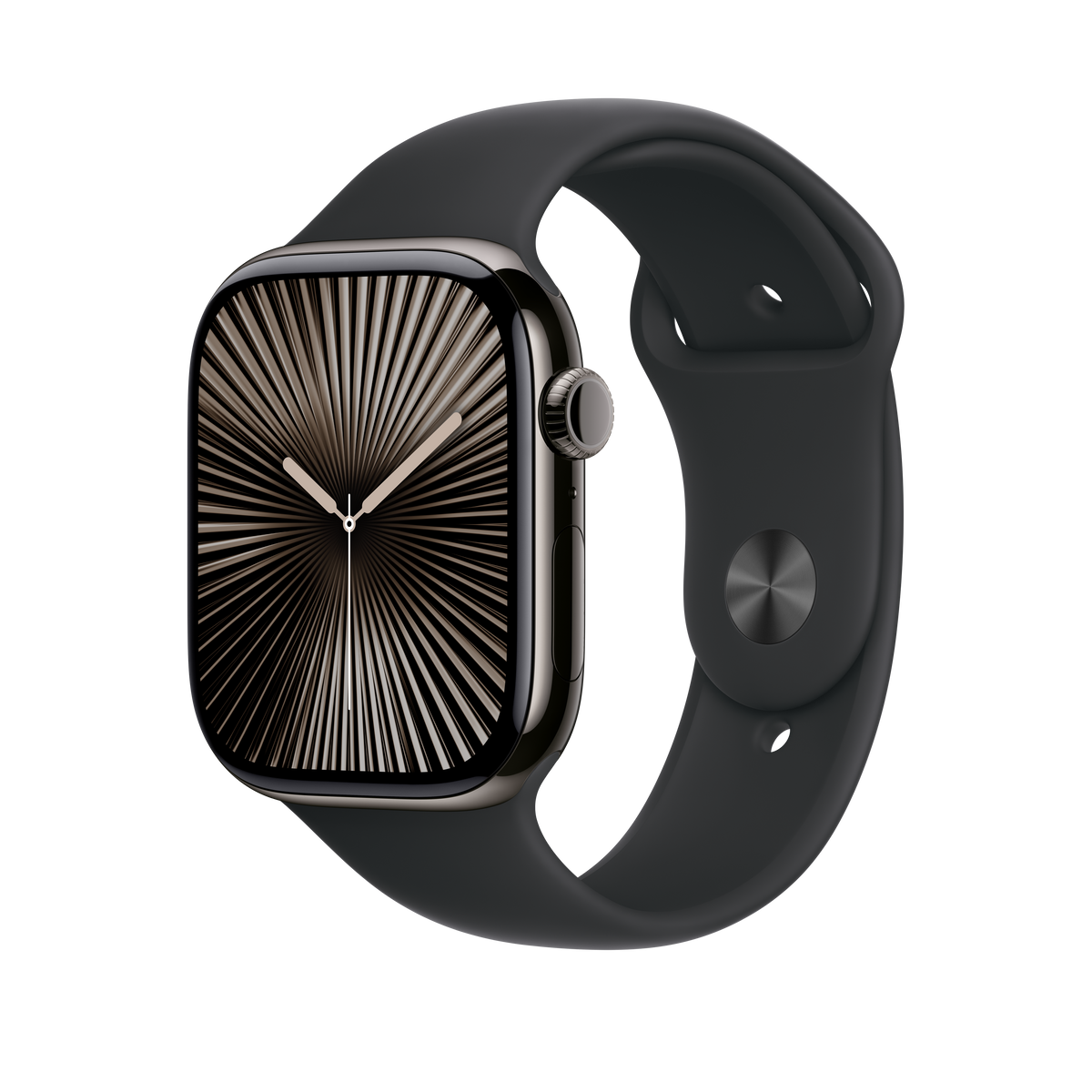 Correa deportiva negra para caja de 46 mm - M/L