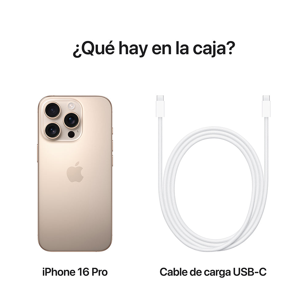 iPhone 16 Pro 256 GB Titanio del desierto
