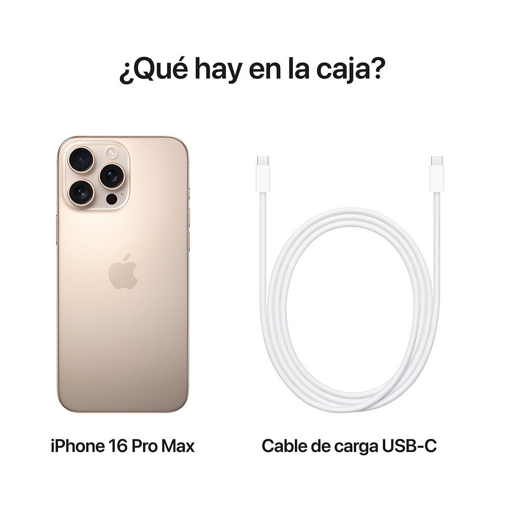 iPhone 16 Pro Max 256 GB Titanio del desierto