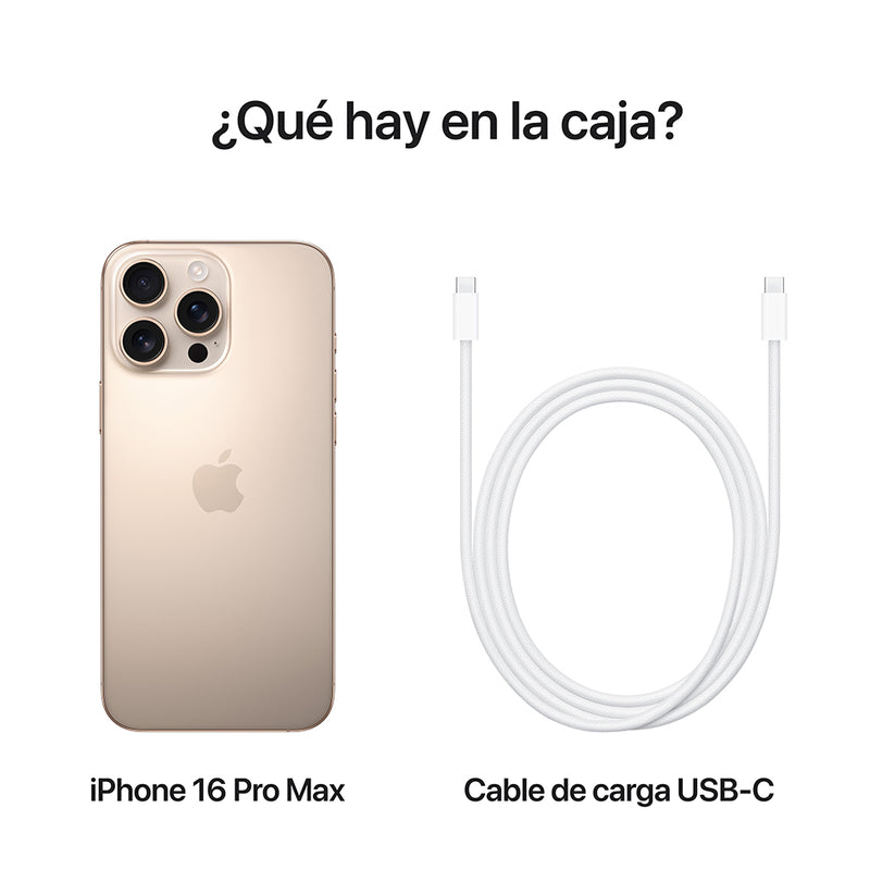 iPhone 16 Pro Max 512 GB Titanio del desierto