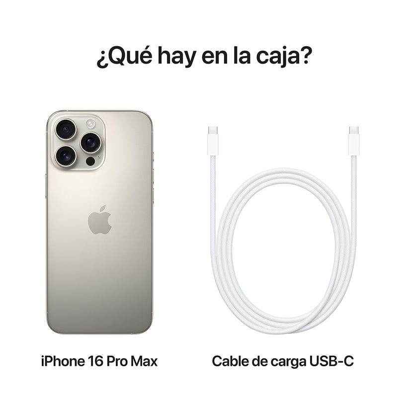 iPhone 16 Pro Max 512 GB Titanio natural