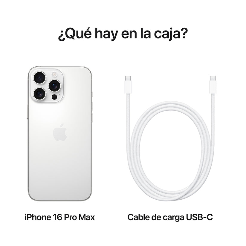 iPhone 16 Pro Max 256 GB Titanio blanco