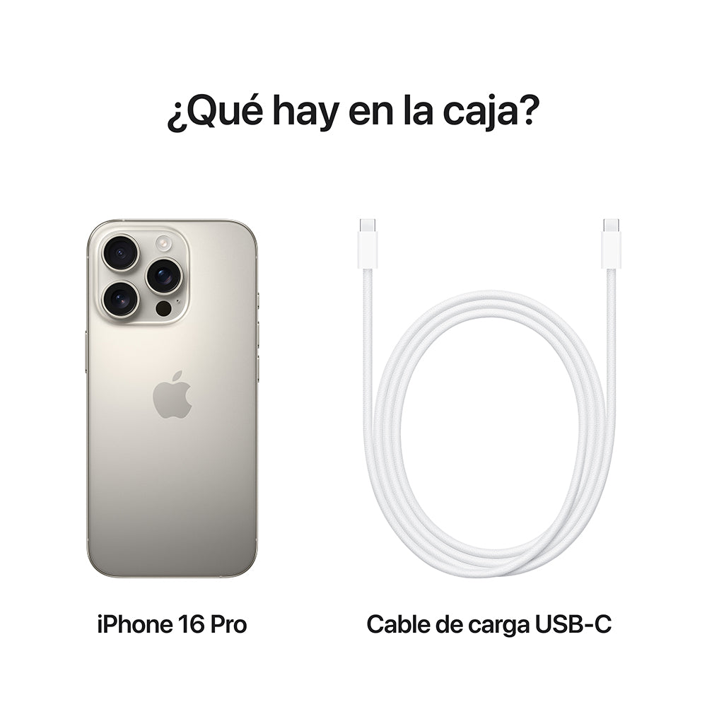 iPhone 16 Pro 512 GB Titanio natural