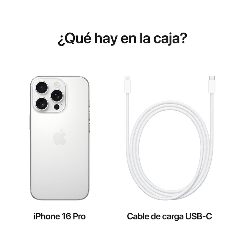 iPhone 16 Pro 256 GB Titanio blanco
