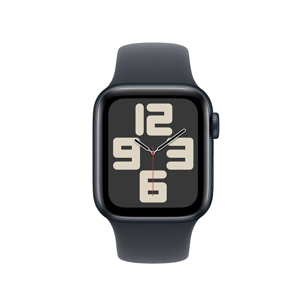 Apple Watch SE GPS • Caja de aluminio color medianoche de 40 mm • Correa deportiva color medianoche - S/M