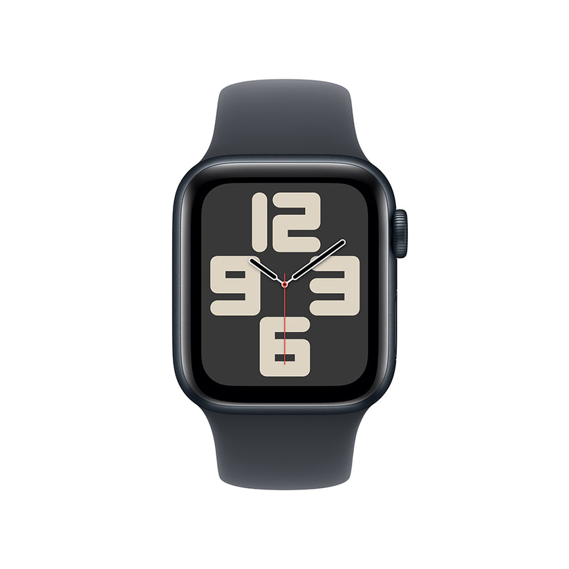 Apple Watch SE GPS • Caja de aluminio color medianoche de 40 mm • Correa deportiva color medianoche - S/M