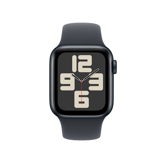 Apple Watch SE GPS • Caja de aluminio color medianoche de 40 mm • Correa deportiva color medianoche - S/M