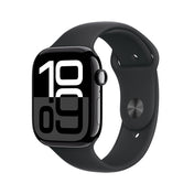 Apple Watch Series 10 GPS • Caja de aluminio negro azabache de 46 mm • Correa deportiva negra - S/M