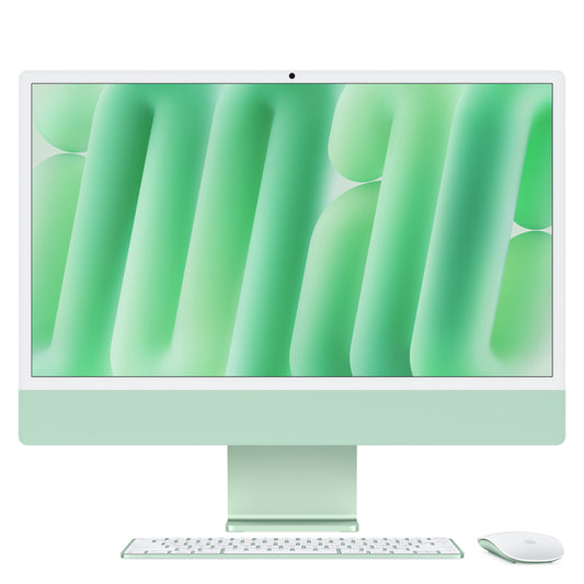 iMac con pantalla Retina 4,5K de 24 pulgadas: Chip M4 de Apple con CPU de 10 núcleos y GPU de 10 núcleos, 512 GB SSD - Verde