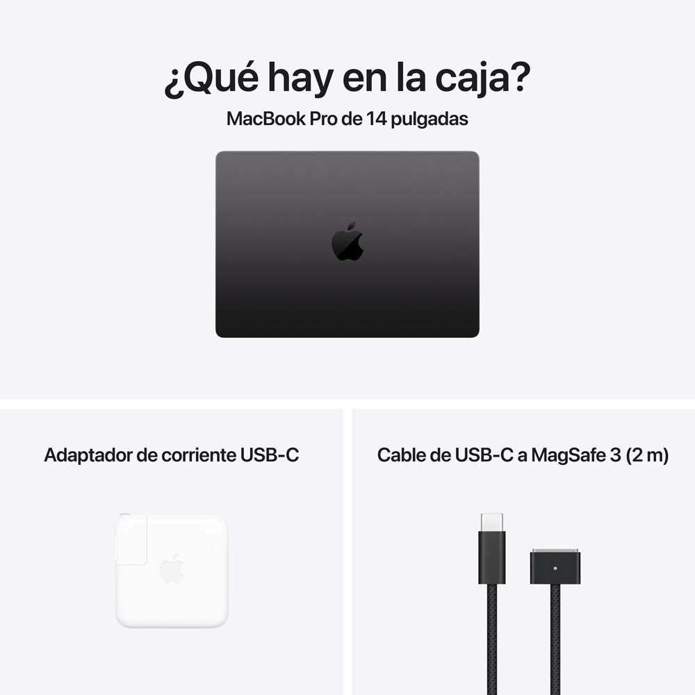 MacBook Pro de 14 pulgadas: Chip M4 Max de Apple con CPU de 14 núcleos y GPU de 32 núcleos, 1 TB SSD - Negro espacial