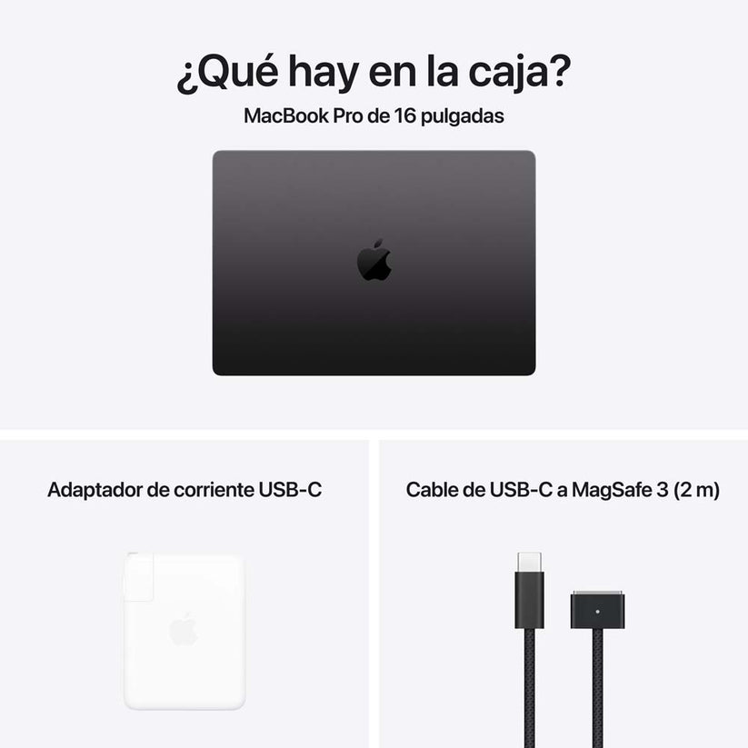 MacBook Pro de 16 pulgadas: Chip M4 Max de Apple con CPU de 16 núcleos y GPU de 40 núcleos, 1 TB SSD - Negro espacial