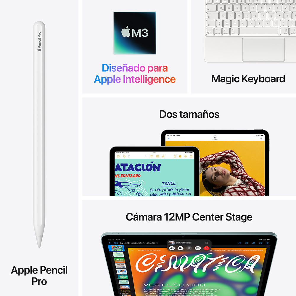 iPad Air de 11 pulgadas Wi-Fi 256 GB - Gris espacial (M3)
