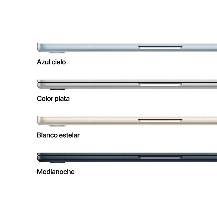 MacBook Air de 13 pulgadas: Chip M4 de Apple con CPU de 10 núcleos y GPU de 8 núcleos, 256 GB SSD - Blanco estrella