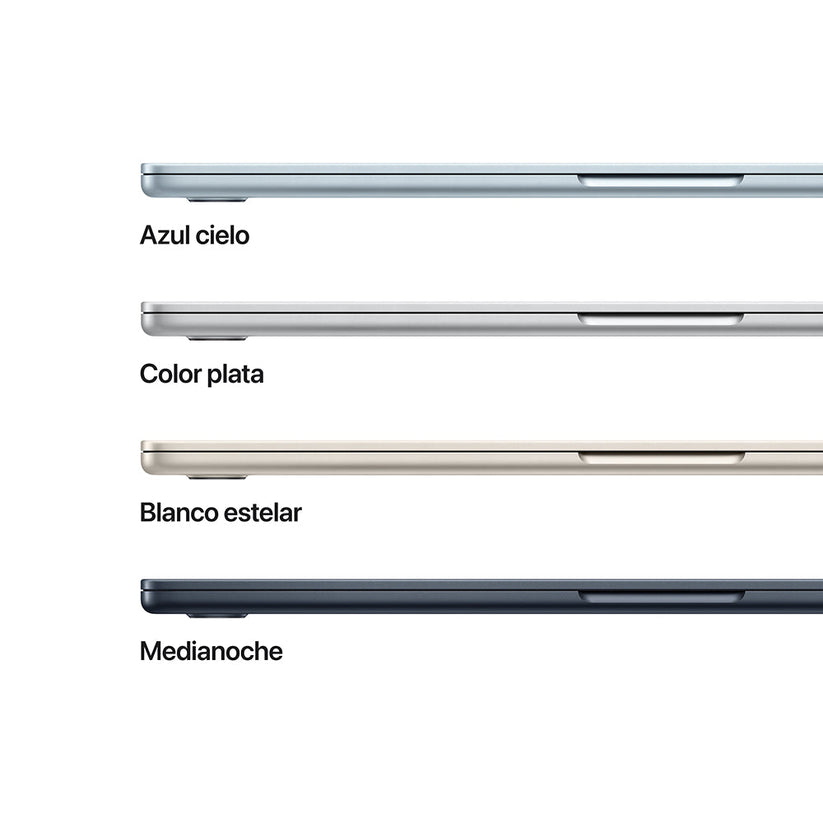 MacBook Air de 15 pulgadas: Chip M4 de Apple con CPU de 10 núcleos y GPU de 10 núcleos, 512 GB SSD - Azul medianoche