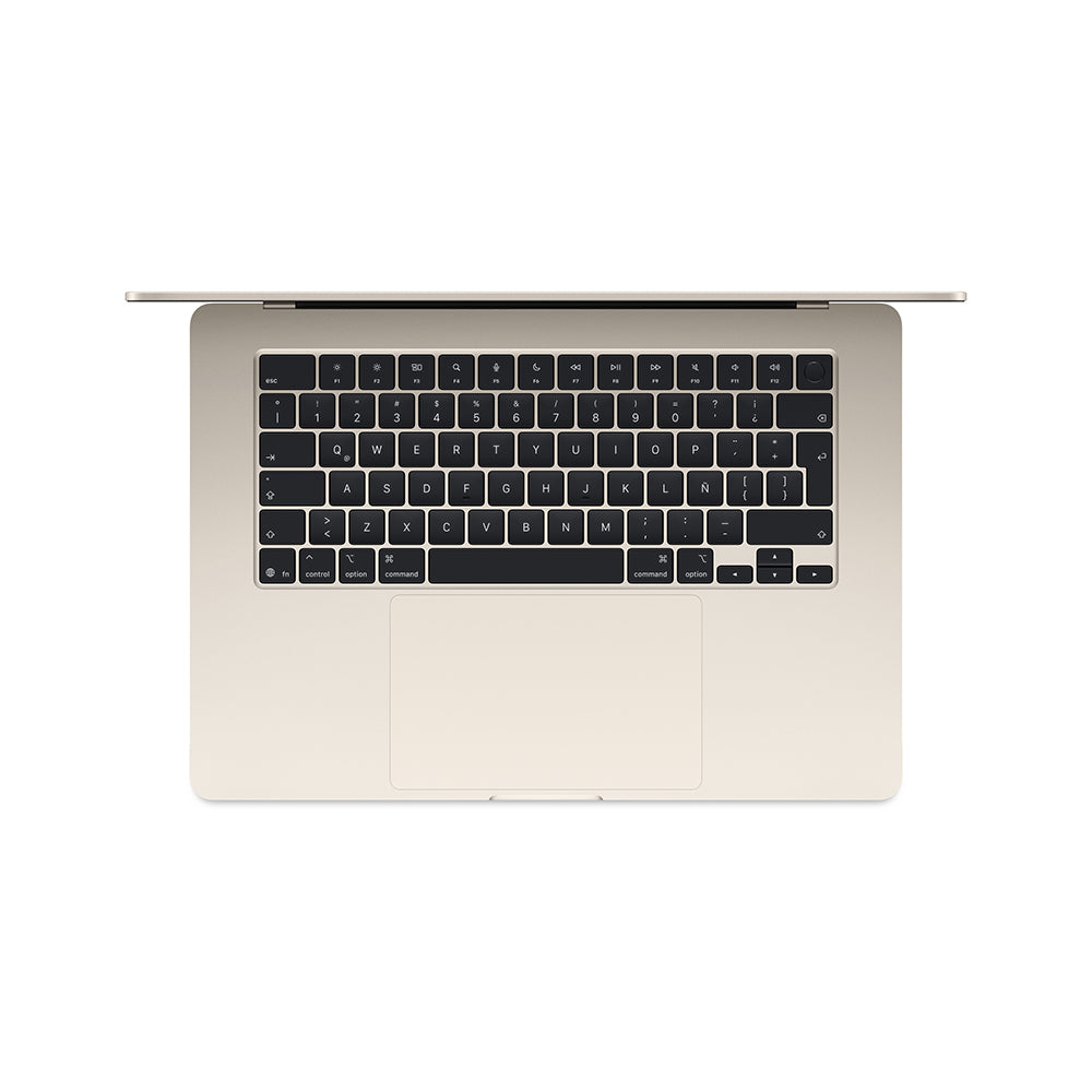 MacBook Air de 15 pulgadas: Chip M4 de Apple con CPU de 10 núcleos y GPU de 10 núcleos, 512 GB SSD - Blanco estrella