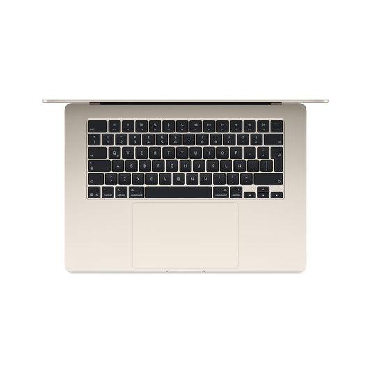 MacBook Air de 15 pulgadas: Chip M4 de Apple con CPU de 10 núcleos y GPU de 10 núcleos, 512 GB SSD - Blanco estrella