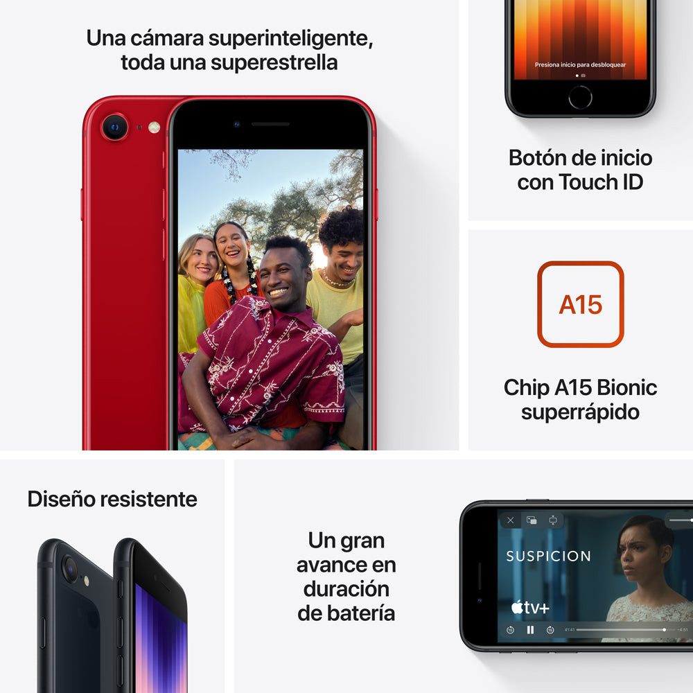 iPhone SE (3.ª generación) 64 GB Azul medianoche