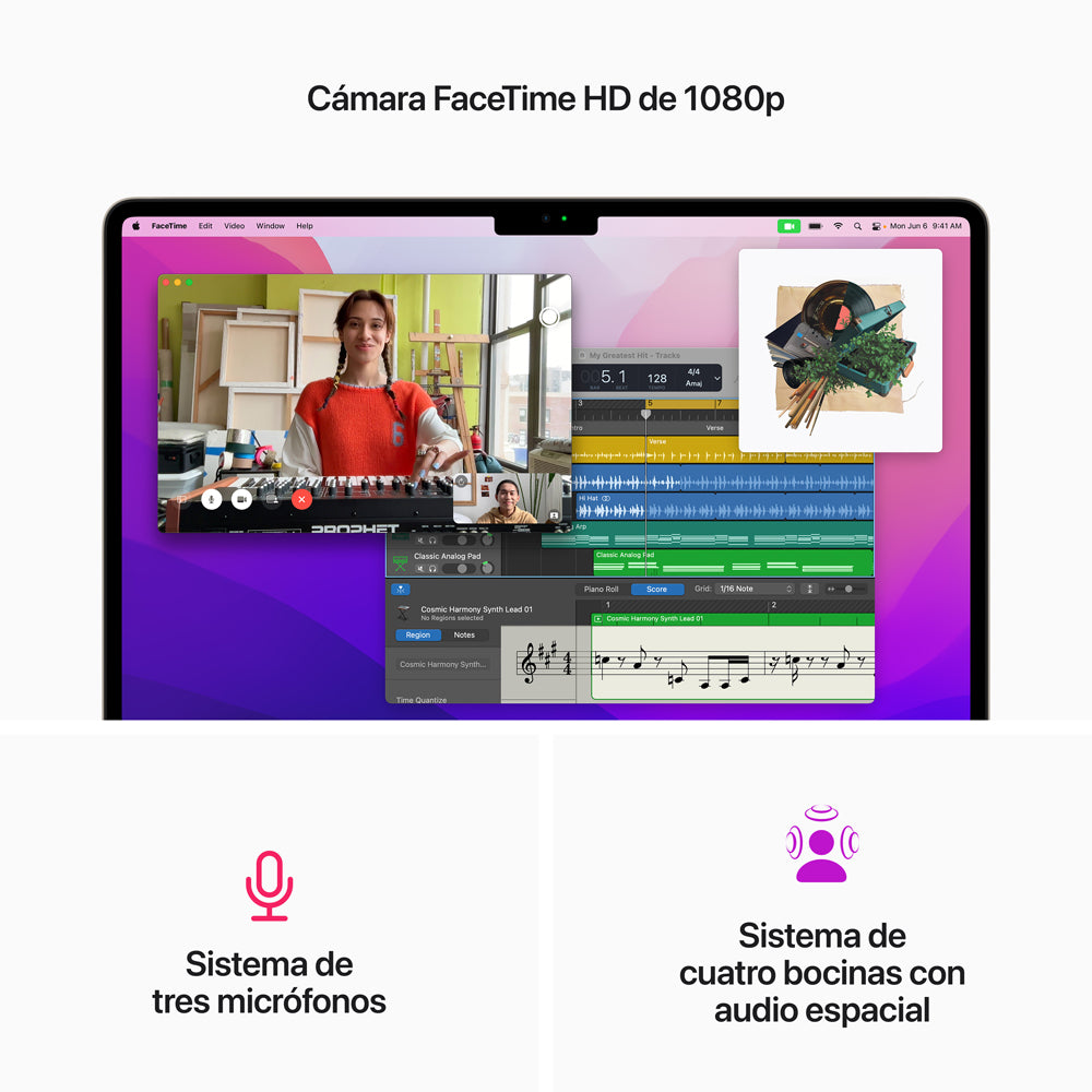 MacBook Air de 13 pulgadas: Chip M2 de Apple con CPU de ocho núcleos y GPU de diez núcleos, 512 GB SSD - Blanco estrella