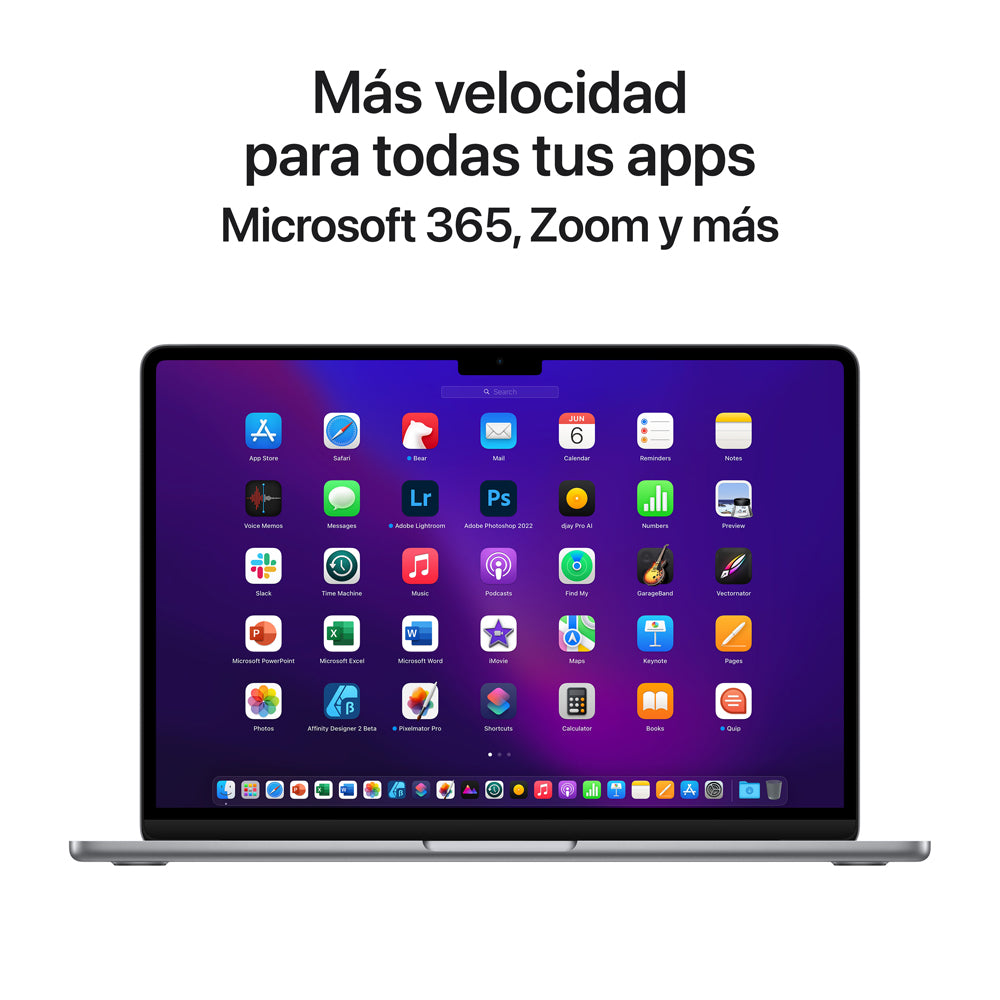 MacBook Air de 13 pulgadas: Chip M2 de Apple con CPU de ocho núcleos y GPU de diez núcleos, 512 GB SSD - Gris espacial