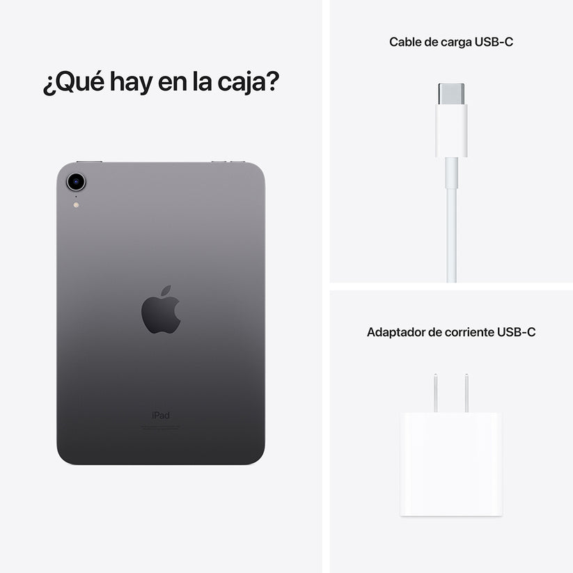 iPad mini Wi-Fi 64 GB - Gris espacial (6.ª generación)