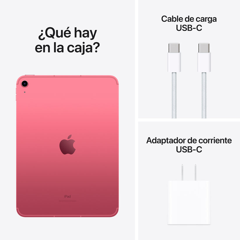 iPad de 10,9 pulgadas Wi-Fi + Cellular 64 GB - Rosa (10.ª generación)