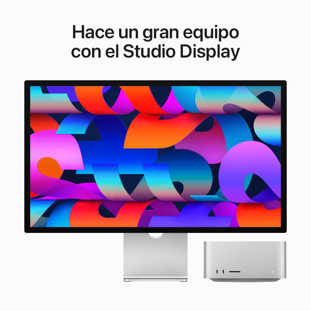 Mac Studio: Chip M2 Ultra de Apple con CPU de 24 núcleos, GPU de 60 núcleos y Neural Engine de 32 núcleos, 1 TB SSD