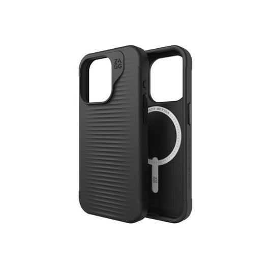 Estuche Zagg Luxe Snap con magsafe para iPhone 15 - Negro
