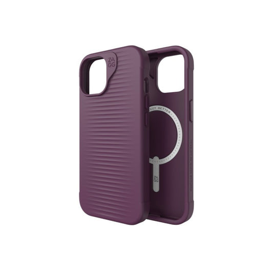 Estuche Zagg luxe snap plum con magsafe para iPhone 15 Pro