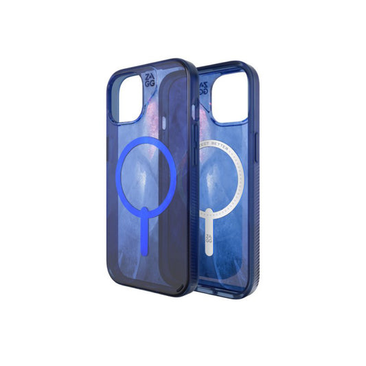Estuche Zagg milan snap magsafe para iPhone 13/14 - Azul