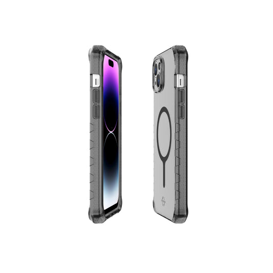 Estuche Itskins Supreme con magsafe para iPhone 15 Pro - Clear Graphite