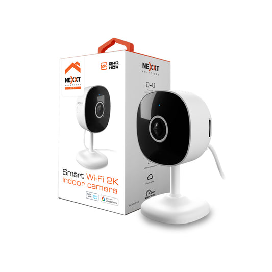 Cámara inteligente Nexxt Wi-Fi 2K con USB-C y visión nocturna