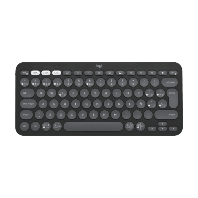 Teclado Bluetooth Logitech K380 - Gris Oscuro