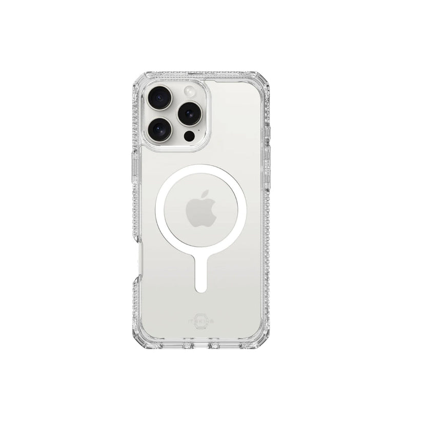 Estuche Itskins Hybrid Clear con magsafe para iPhone 16 Pro - Transparente