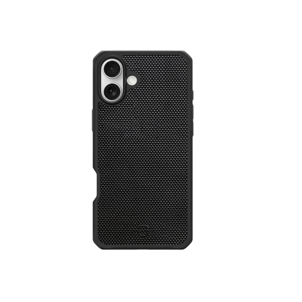 Estuche Itskins Ballistic Nylon con magsafe para iPhone 16 - Negro