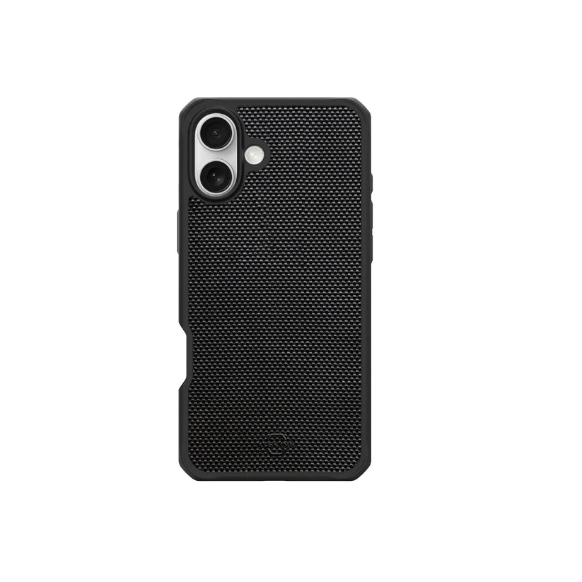 Estuche Itskins Ballistic Nylon con magsafe para iPhone 16 - Negro