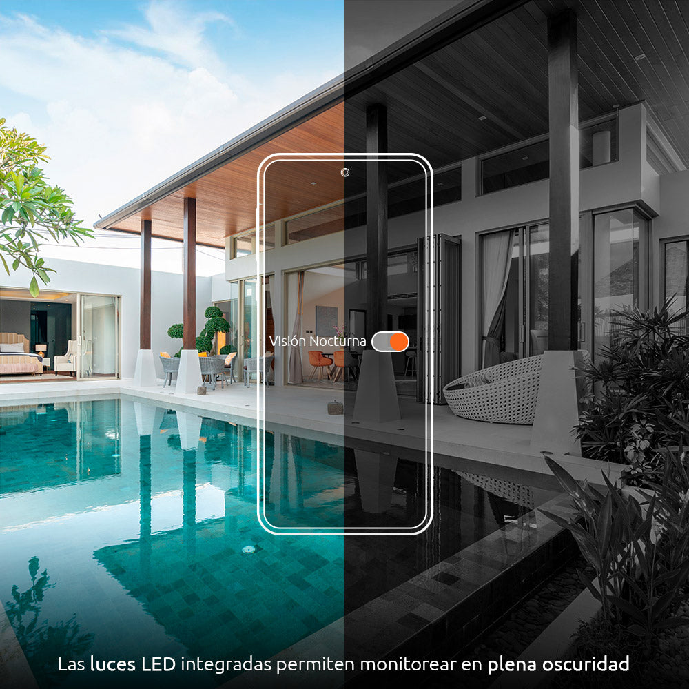 Cámara inteligente Nexxt Wi-Fi Full HD PTZ motorizada para exteriores