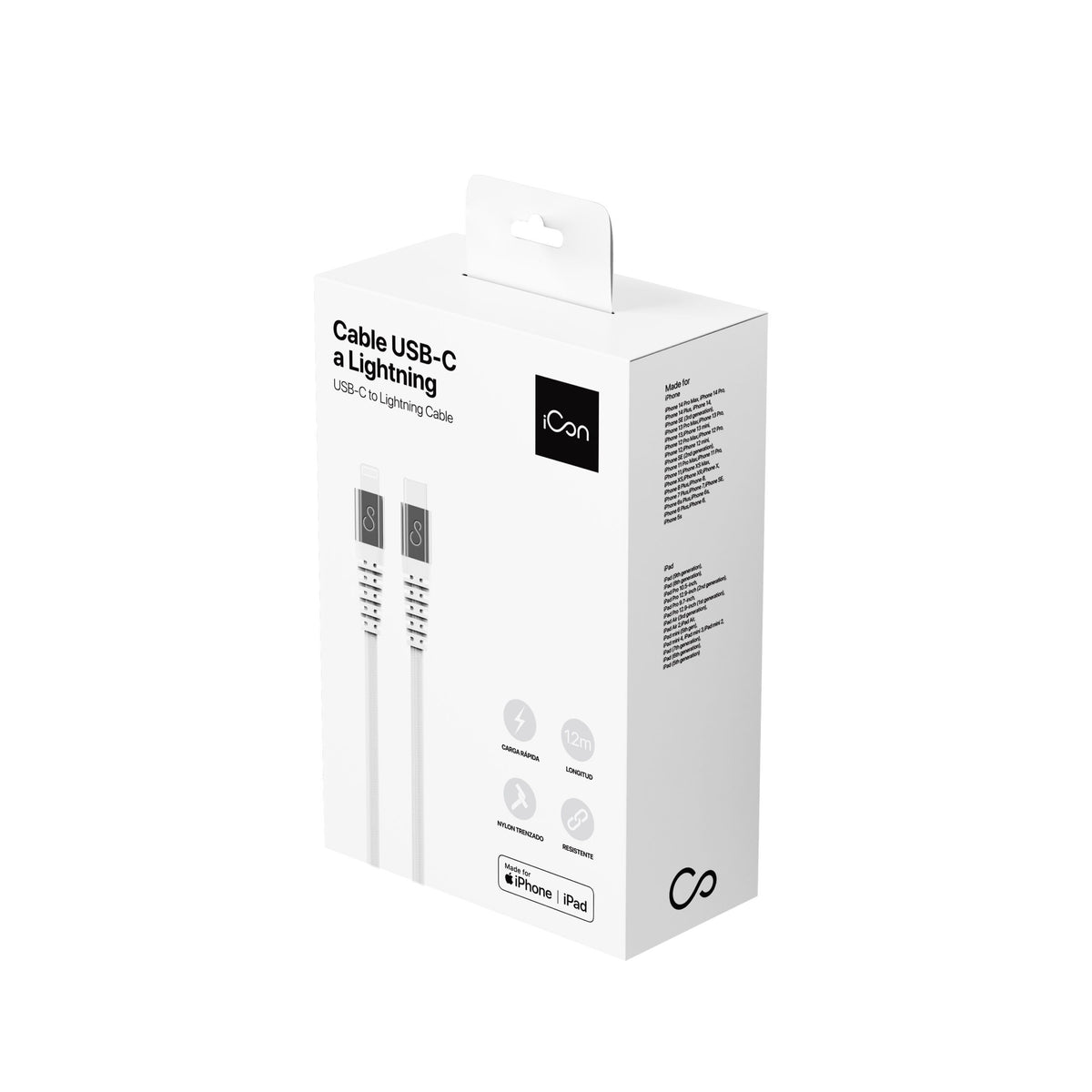 Cable iCon USB-C a Lightning (1.2 m)
