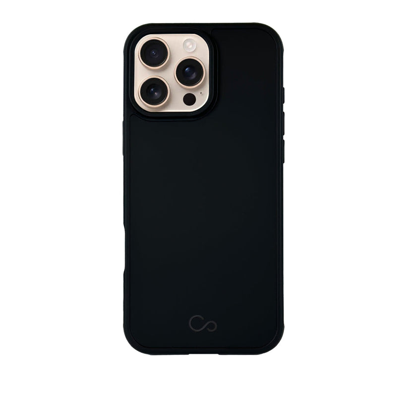 Estuche iCon silicón con magsafe para iPhone 16 Pro - Negro