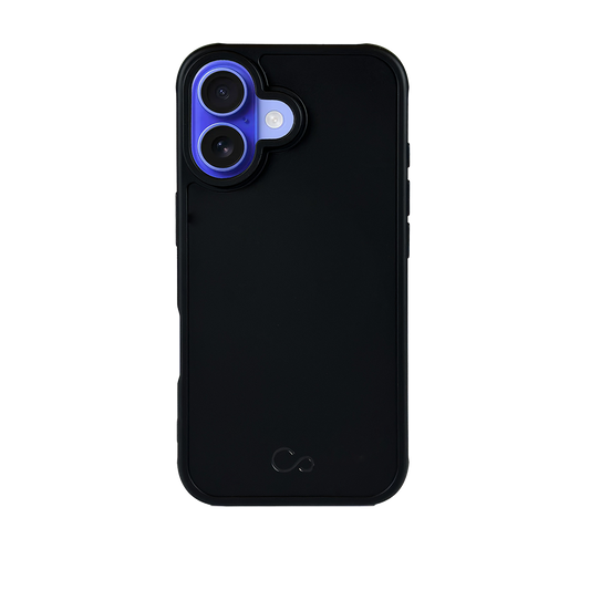 Estuche iCon silicón con magsafe para iPhone 16 Plus - Negro