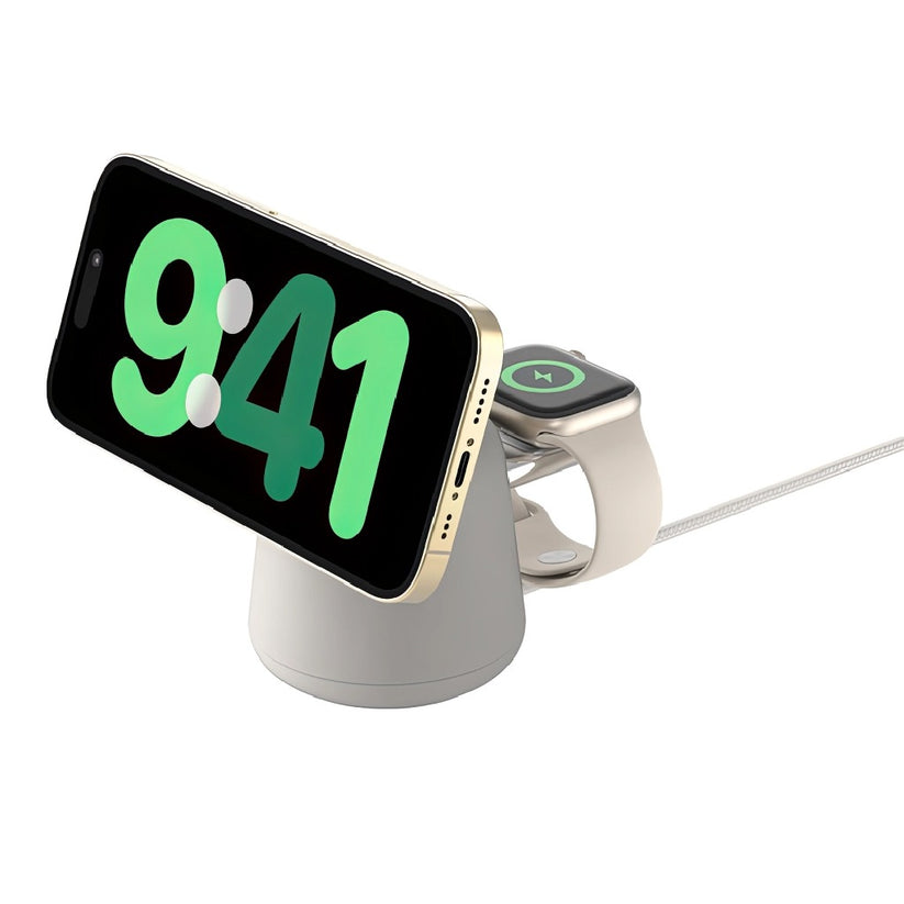 Base de carga Belkin Magsafe 2 en 1 - Beige