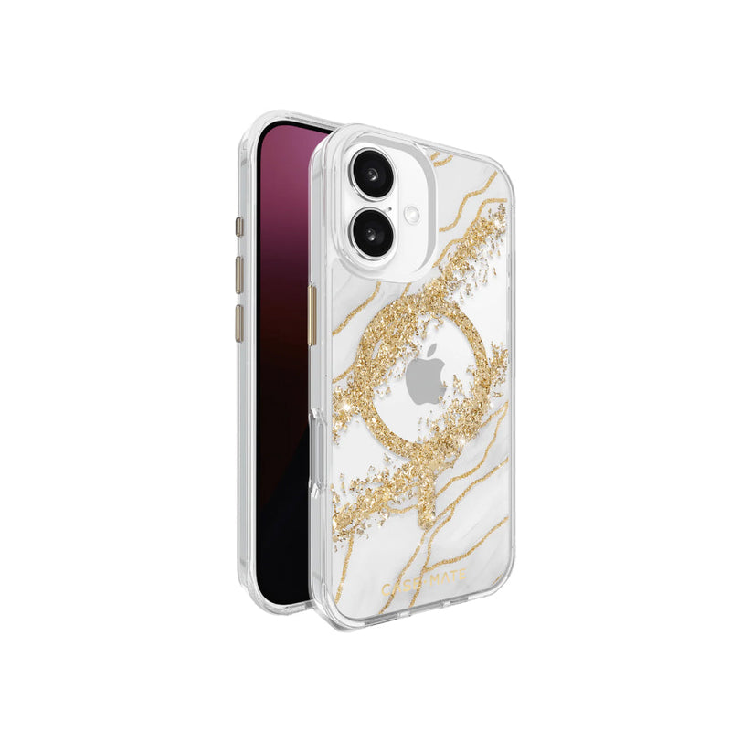 Estuche Case Mate Karat con magsafe para iPhone 16 - Granito