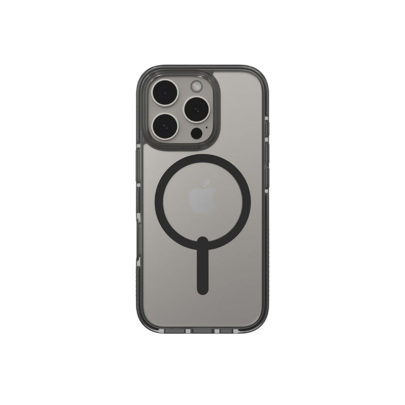 Estuche Zagg santa cruz clear black con magsafe para iPhone 16 Pro Max