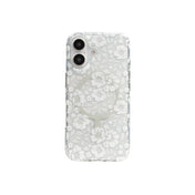 Estuche Zagg milan snap floral white con magsafe para iPhone 16